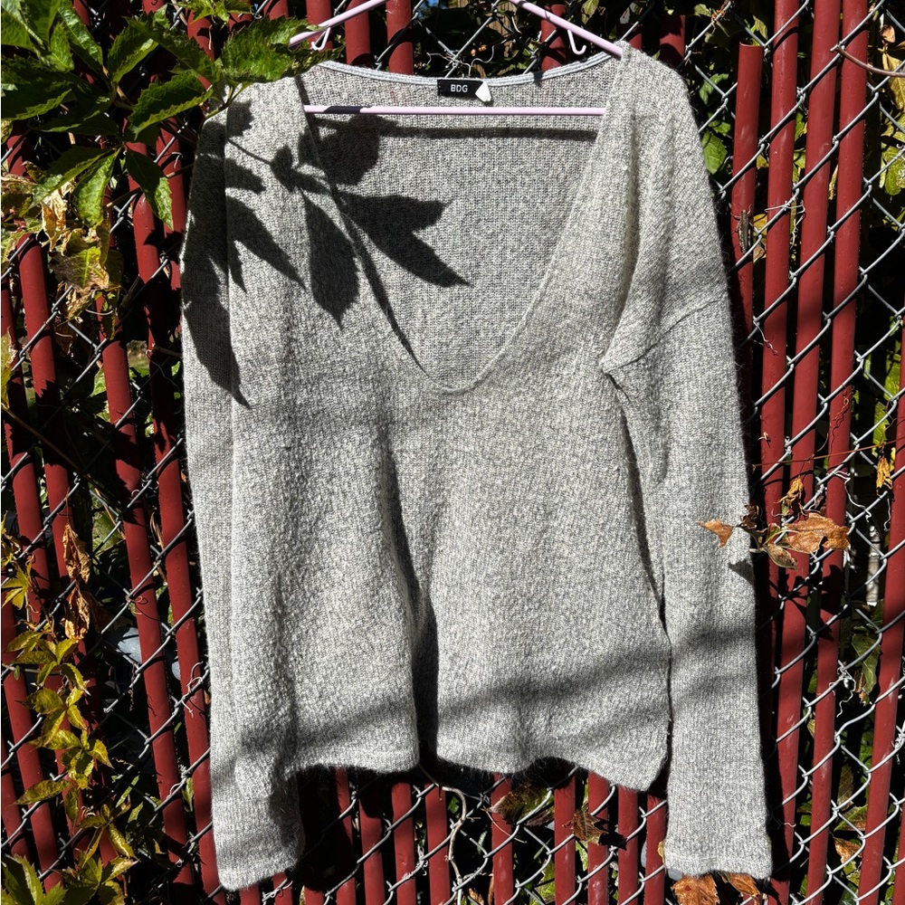 BDG Heather Gray Knit Top